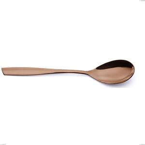 ELeven PVD Chocolate Serving Spoon, Polished 18/10 Stainless Steel, 2.5 mm Thickness, 220 mm Length, PVD Chocolate