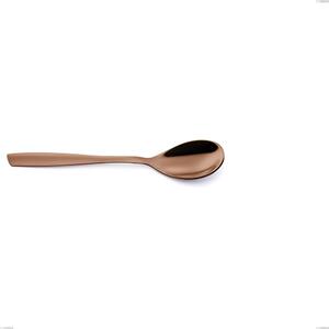 ELeven PVD Chocolate Coffee Spoon, 18/10 Polished Stainless Steel, 2.5 mm Thickness, 147 mm Length, PVD Chocolate