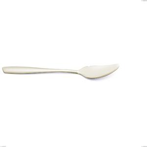Eleven PVD Champagne Fish Knife, Sandblasted 18/10 Stainless Steel, 2.5 mm Thickness, 204 mm Length, Champagne PVD