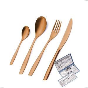 75-Piece Cutlery Set in Gift Case Eleven Sahara 2.5 mm Burnished Sandblasted, Stainless Steel 18/10 (AISI 304), Thickness 2.5 mm Eleven Sahara Burnished Sandblasted