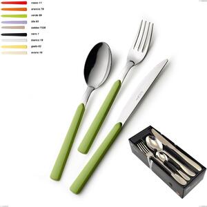 Fast 24 Piece Cutlery Set in Space-Saving Packaging, 18.c Stainless Steel