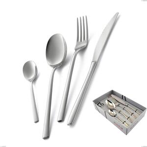 Fashion 16-piece cutlery set in display box, 18/10 AISI 304 polished stainless steel, 3 mm thickness