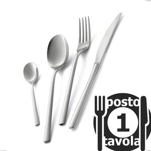 Fashion 1 Place Setting Cutlery, 18/10 AISI 304 Polished Stainless Steel, 3 mm Thickness
