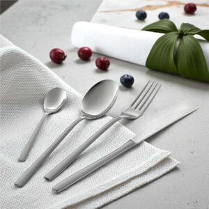 24-Piece Fashion Twin Cutlery Set in Display Box, Satin Handle, Stainless Steel 18.10 (AISI304), 3.00 mm Thickness, TWIN Line Half Satin Half Polished Steel