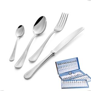 Firenze 113-Piece Cutlery Set in Gift Case, Stainless Steel 18.10 (Aisi304), 2.5 mm Thickness