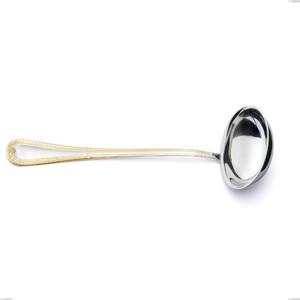Firenze Oro Ladle, 18-10 Stainless Steel, 24 Carat Gold, 2.5 mm Thickness, 287 mm Length