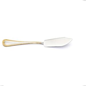 Firenze Oro Fish Serving Knife, 18-10 Stainless Steel, 24 Carat Gold, 2.5 mm Thickness, 253 mm Length