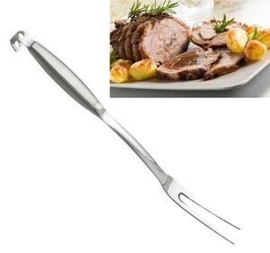 Two-Prong Serving Fork Touch Me 35 cm with Hook Nickel Free Stainless Steel 18/10