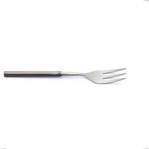 Fuoco Serving Fork, Stainless Steel 18.10 (AISI304), Length 255 mm, Handle in Sandblasted and Burnished Steel Tube