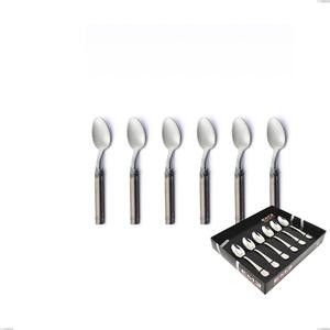 Set of 6 Fuoco Moka Spoons in Display Box, Stainless Steel 18.10 (AISI304)
