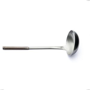 Fuoco Ladle, Stainless Steel 18.10 (AISI304), Length 280 mm, Handle in Blasted and Burnished Steel Tube