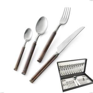 Fuoco 49-Piece Cutlery Set in Canteen Box, Stainless Steel 18.10 (AISI304)