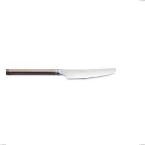 Fuoco Table Knife, Stainless Steel 18.10 (AISI304), Length 232 mm, Handle in Sandblasted and Burnished Steel Tube