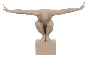 Decorative Figure Cream 50 x 16 x 34 cm