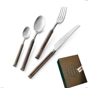 Fuoco Ethnic Pack 24 Pieces, Stainless Steel 18.10 (AISI304) Cutlery Set