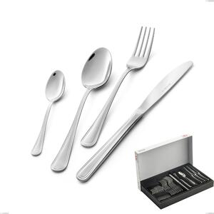 Galles 30-piece cutlery set in panoramic packaging, economical knife, Stainless Steel 18/10 (aisi 304), 2.00 mm thickness