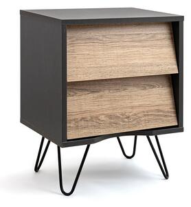 Nightstand Vinthera Moa Brown Grey 40 x 49,5 x 30 cm