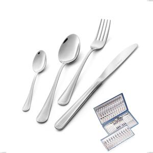 Galles 75-Piece Cutlery Set in Gift Box, Stainless Steel 18/10 (aisi 304), Thickness 2.00 mm