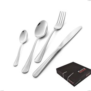Galles 49 Piece Cutlery Set in Gift Box, Stainless Steel 18/10 (aisi 304), 2.00 mm Thickness