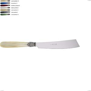 Georgian Cake Knife, 18/10 AISI 304 Polished Stainless Steel with Pearl Acrylic Handle, Length 232 mm