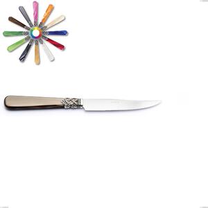 Ginevra Steak Knife, (18.10 aisi304 Steel), Nylon Handle, Length 221 mm