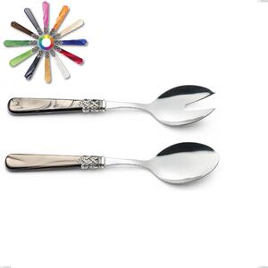 Geneva Salad Cutlery Set, (18.10 AISI 304 Stainless Steel), Nylon Handle, Length 236 mm, Name: Geneva