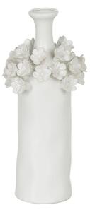 Vase White Ceramic 14 x 14 x 36 cm