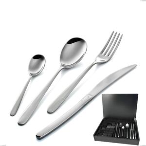 Griffe 24-piece cutlery set in wooden case, Stainless Steel 18.10 (AISI304), thickness 3.0 mm