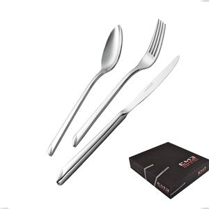 Goccia 75-piece cutlery set in gift box, hollow handle knife, 18/10 stainless steel (Aisi 304), 4 mm thickness