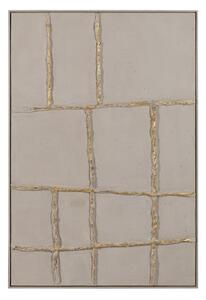 Painting Beige Golden 80 x 3,5 x 80 cm