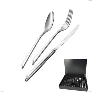 Goccia 24-piece cutlery set in wooden case, 18/10 stainless steel (Aisi 304), 4 mm thickness