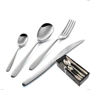 Griffe 24-piece cutlery set in space-saving packaging, Stainless Steel 18.10 (AISI304), 3.0 mm thickness
