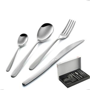 Griffe 30-Piece Cutlery Set in Panoramic Packaging, Stainless Steel 18.10 (AISI304), 3.0 mm Thickness