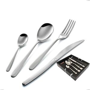 Griffe 24-Piece Cutlery Set in 18/10 Mirror-Polished Stainless Steel 3 mm Thickness