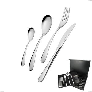 75-Piece Hotel Cutlery Set in Wooden Case, Stainless Steel 18.10 (AISI304), 2.5 mm Thickness