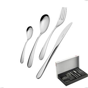 30 Piece Hotel Cutlery Set in Panoramic Packaging, Stainless Steel 18.10 (AISI304), 2.5 mm Thickness