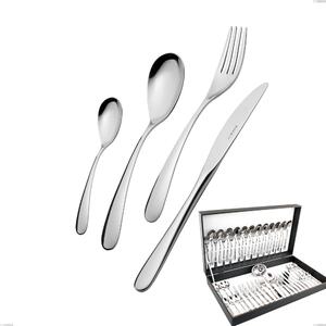 Hotel 51-Piece Cutlery Set in Canteen Box, Stainless Steel 18.10 (AISI304), 2.5 mm Thickness