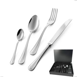 Impero Economy Cutlery Set 24 Pieces in Wooden Case, STAINLESS STEEL 18.10 (AISI304), 2.5 MM Thickness