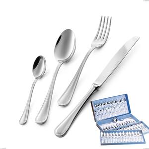 113-Piece Impero Cutlery Set in Gift Case, STAINLESS STEEL 18.10 (AISI304), 2.5 MM Thickness