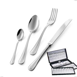 Impero 113-Piece Cutlery Set in Gift Case, Budget Knife, STAINLESS STEEL 18.10 (AISI304), Thickness 2.5 MM
