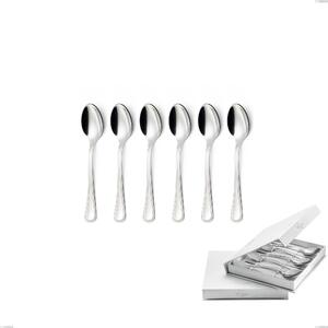 Impero Set of 6 Coffee Spoons in Book-style Box, STAINLESS STEEL 18.10 (AISI304), 2.5 MM Thickness