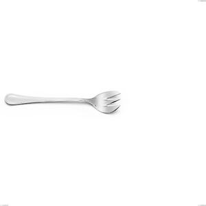 Impero Silver 8 Micron Mussel Fork, Stainless Steel AISI 304 Silver Finish, 8 Micron Silver Thickness, Cutlery Thickness 3 mm, Length 140 mm