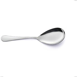 Impero Silver 8 Micron Rice Spoon, Stainless Steel Aisi 304 Silver Finish, Silver Thickness 8 Microns, Cutlery Thickness 3 mm, Length 257 mm