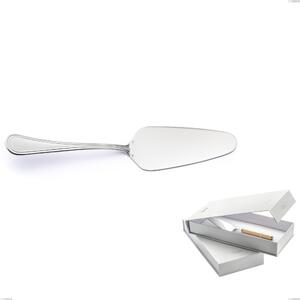 Impero Silver 8 Micron Cake Server with Book-Type Packaging, Stainless Steel AISI 304 Silver Finish, 8 Micron Silver Thickness, 3 mm Cutlery Thickness