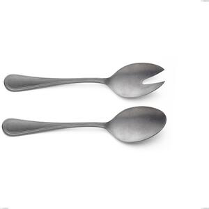 Impero Retro Vintage Salad Cutlery Pair, Stainless Steel (Aisi 304), Length 233 mm
