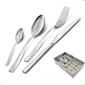 Infinity Polished Stainless Steel 16-Piece Cutlery Set 2.5 mm in Display Case Infinity Polished Stainless Steel 2.5 mm, 18/10 (AISI304), 2.5 mm Thickness