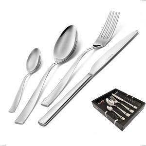 Infinity Polished Stainless Steel 24 Piece Cutlery Set 2.5 mm in Showcase Packaging Infinity Polished Stainless Steel 2.5 mm, 18/10 (AISI304), Thickness 2.5 mm