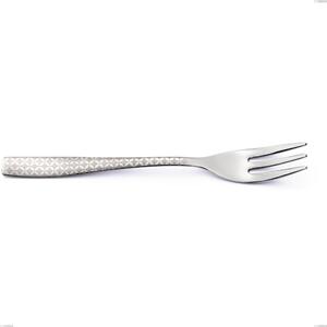Infinity Monogran Dessert Fork, Stainless Steel 18/10 (aisi 304) with Laser Engraving, 2.5 mm Thickness, 152 mm Length