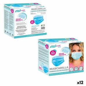 Box of hygienic masks SensiKare 50 Pieces (12 Units)