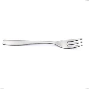 Infinity Sandblasted Dessert Fork, Stainless Steel 18/10 (AISI 304), Laser Engraving, 2.5 mm Thickness, 152 mm Length